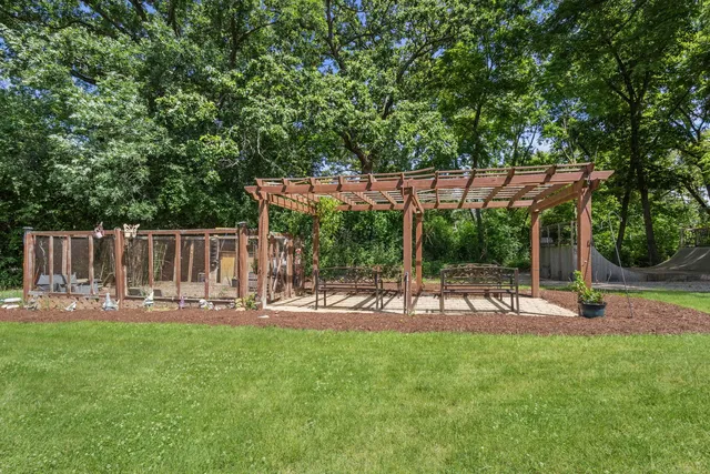 a view of outdoor space with a tree