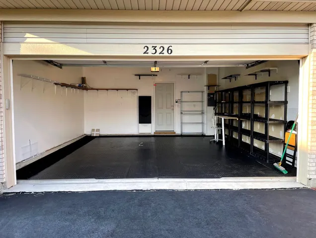 a view of a lake with a yard