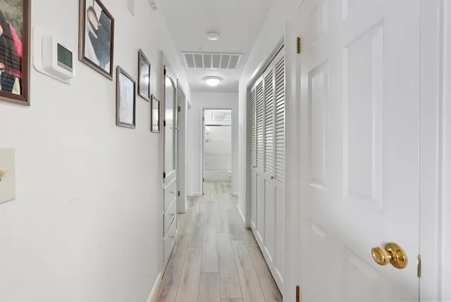 a view of a hallway with interior of the house