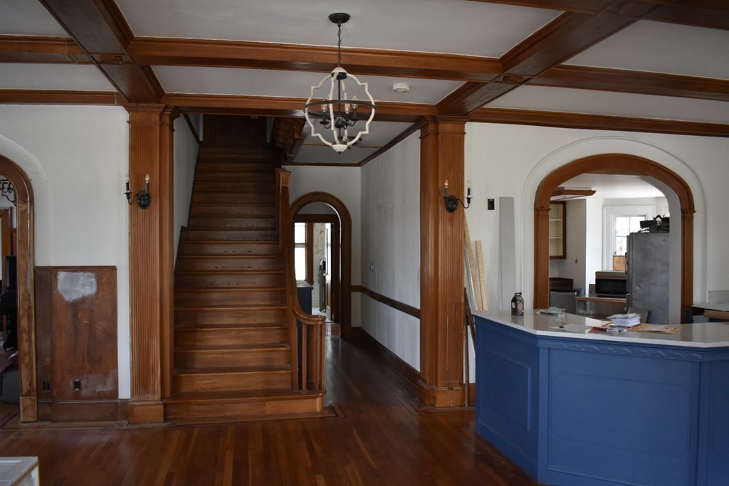 321 North Main Street Fall River, MA 02720 - Photo 15 of 38 a view of entryway and hall with wooden floor