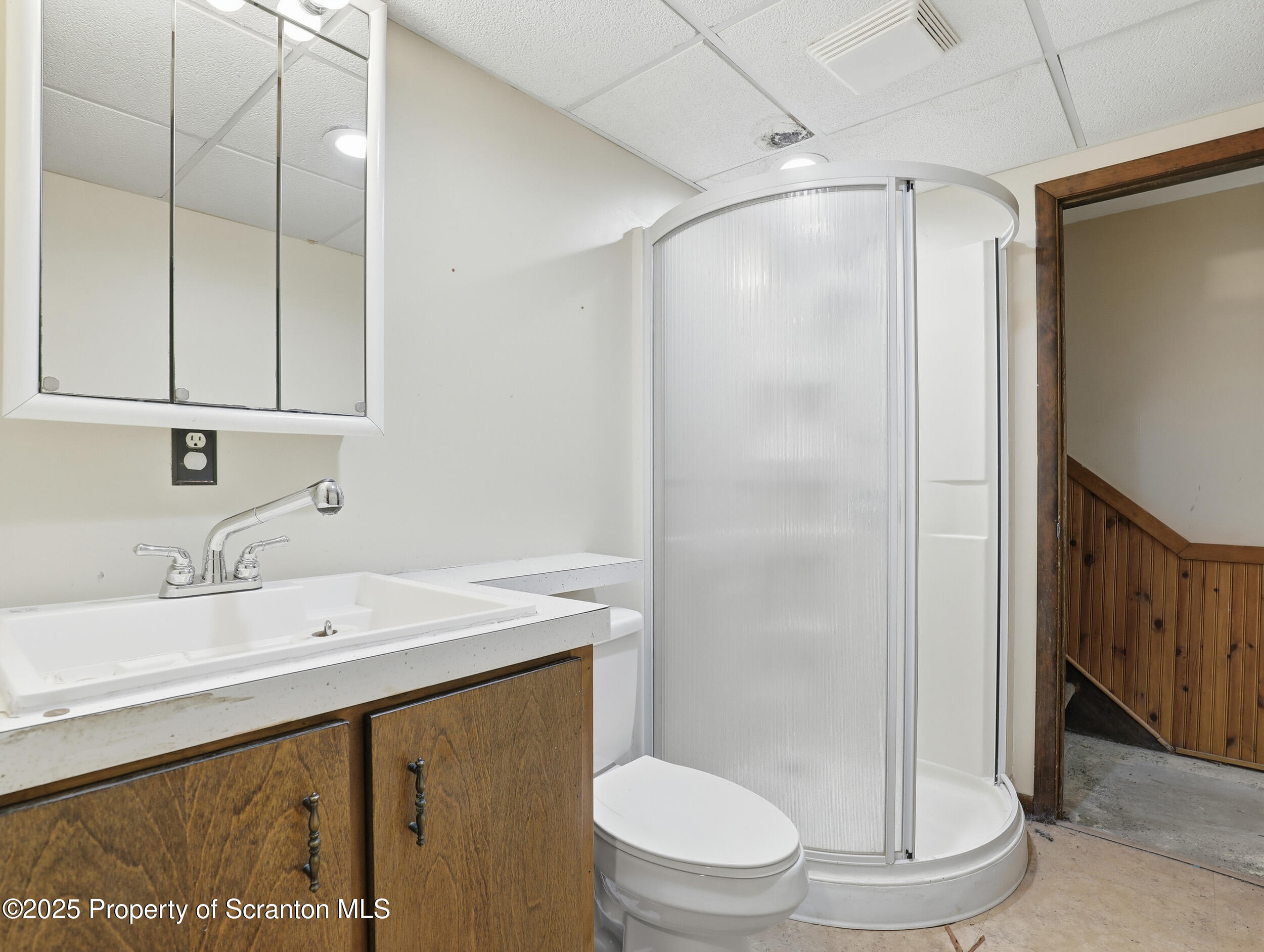 1 Ford Drive Tunkhannock, PA 18657 - Photo 21 of 33 a bathroom with a sink a toilet and shower