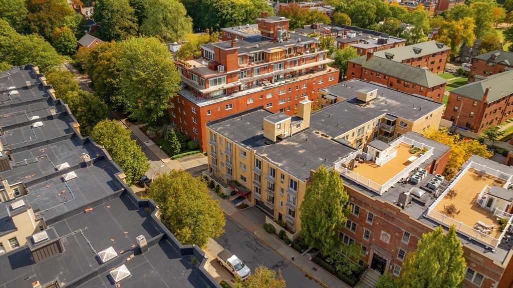123 Sewall Avenue, Unit LC Brookline, MA 02446 - Photo 25 of 32 an aerial view of multiple houses with yard