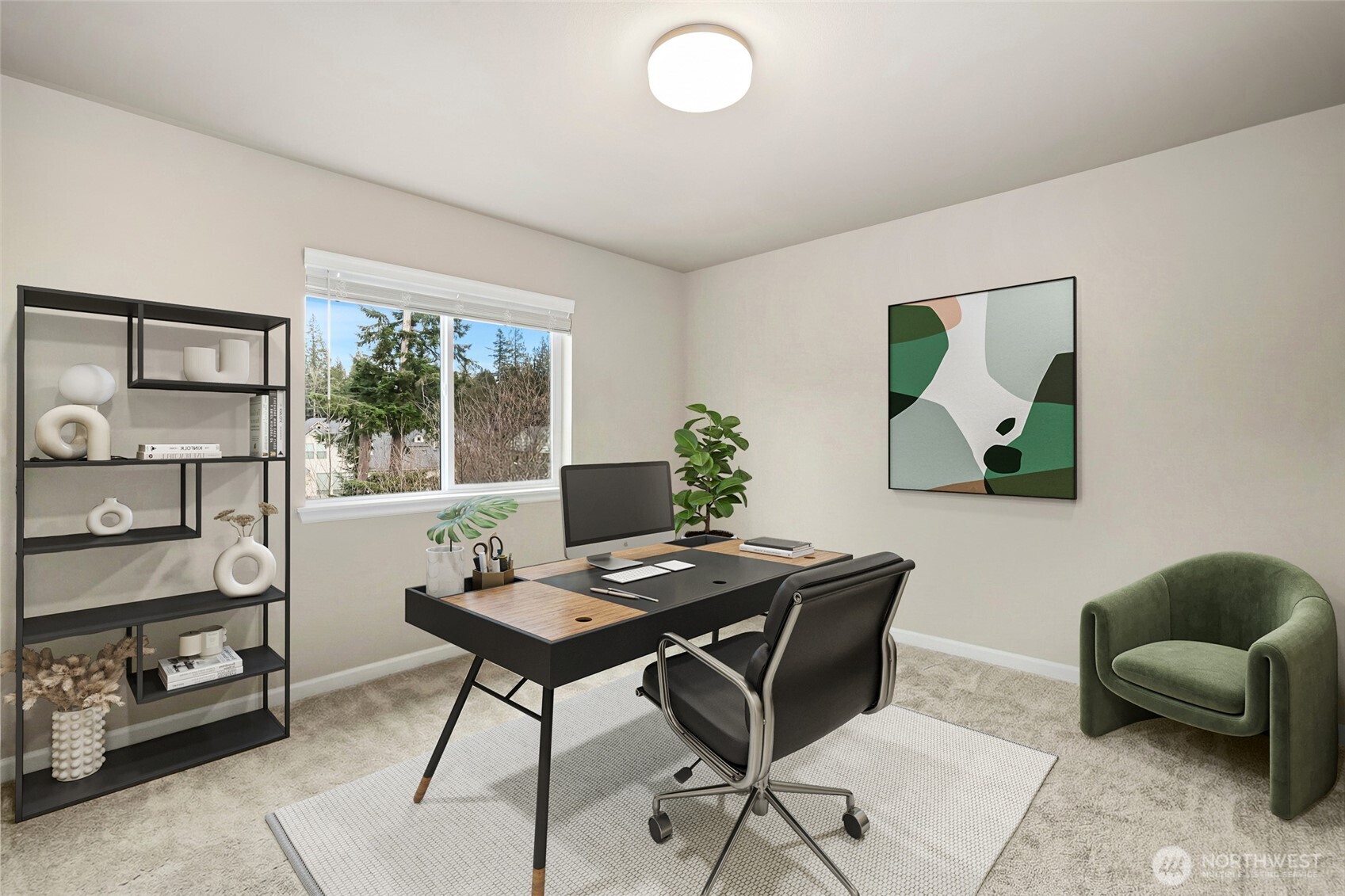 25704 207th Place Southeast Covington, WA 98042 - Photo 19 of 34 a workspace with furniture and a window