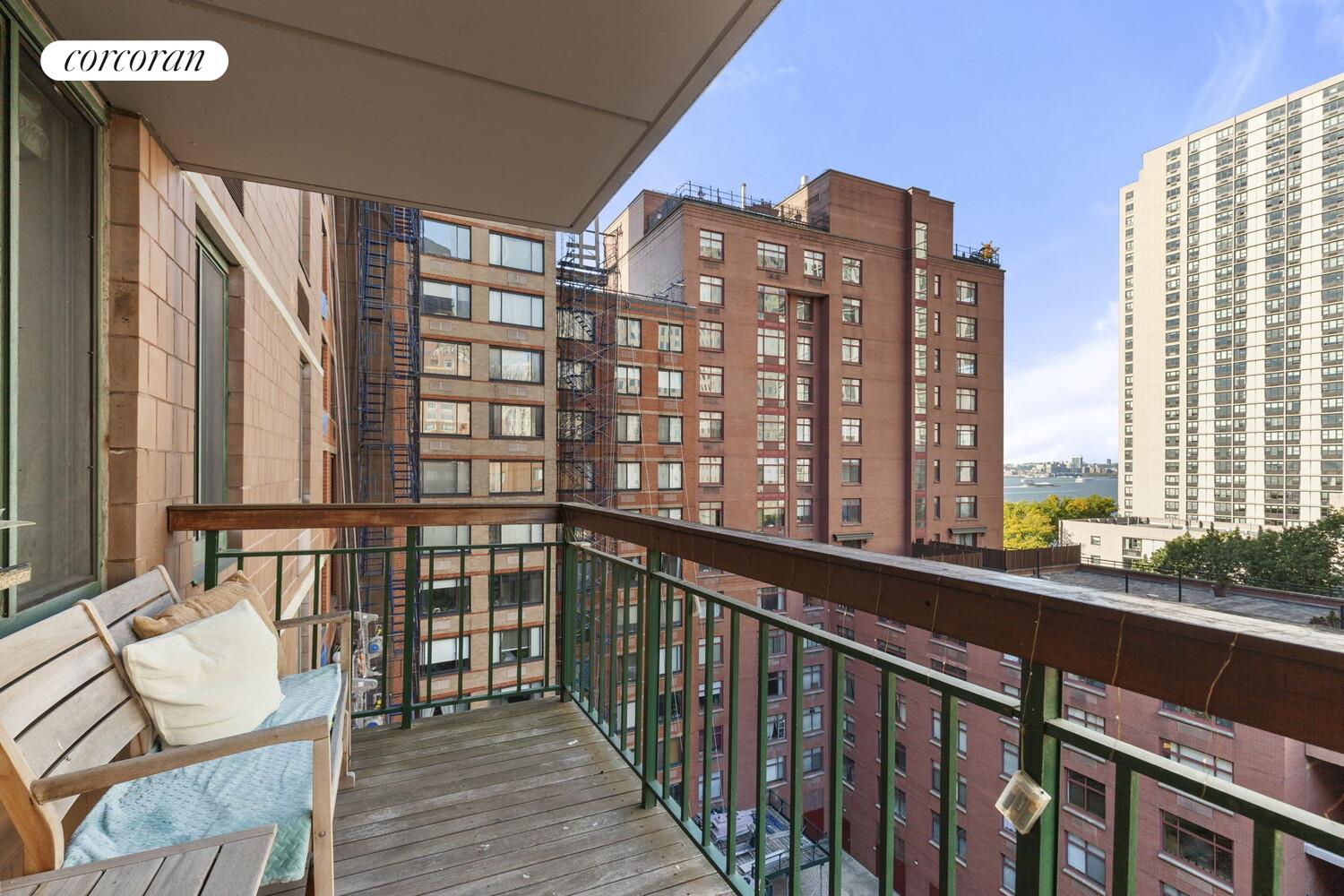333 Rector Place, Unit 1009 Manhattan, NY 10280 - Photo 5 of 11 a view of balcony with furniture
