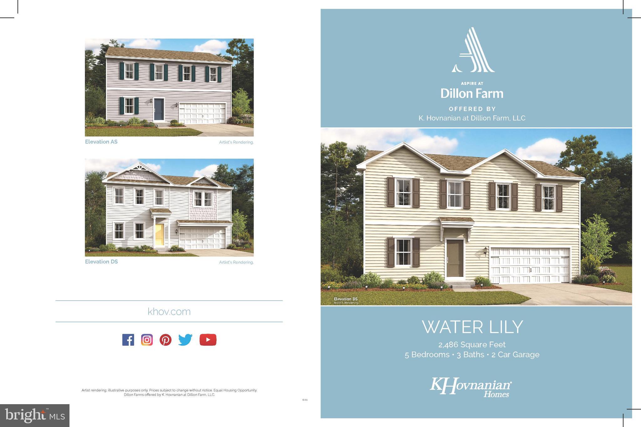 160 Rerdiz Road Hedgesville, WV 25427 - Photo 1 of 28 Front Elevation of OLEANDER Model Home-