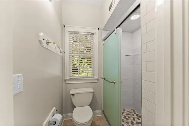 a view of garage and utility room