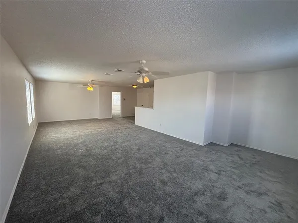 an empty room with an entryway