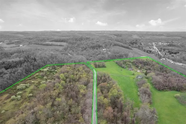 a view of a pathway with a yard