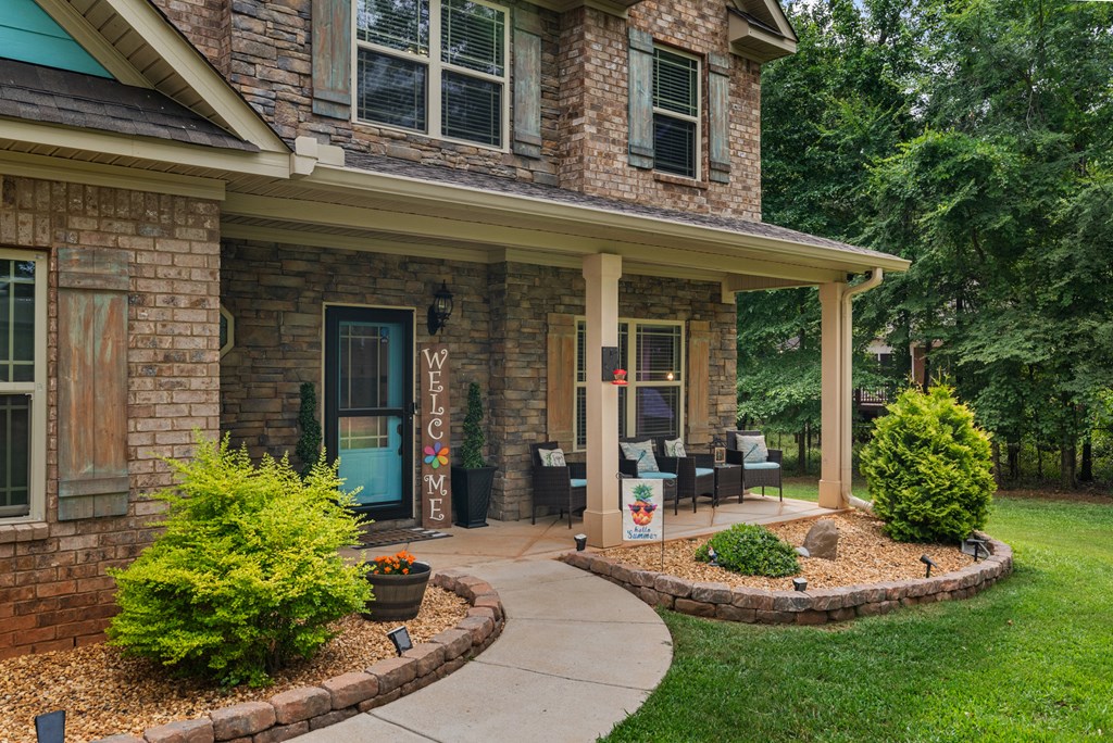 Covered front porch