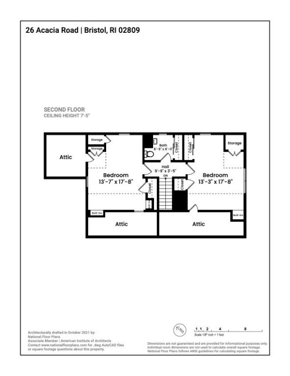26 Acacia Road Bristol, RI 02809 - Photo 31 of 31 Second Floor Plan