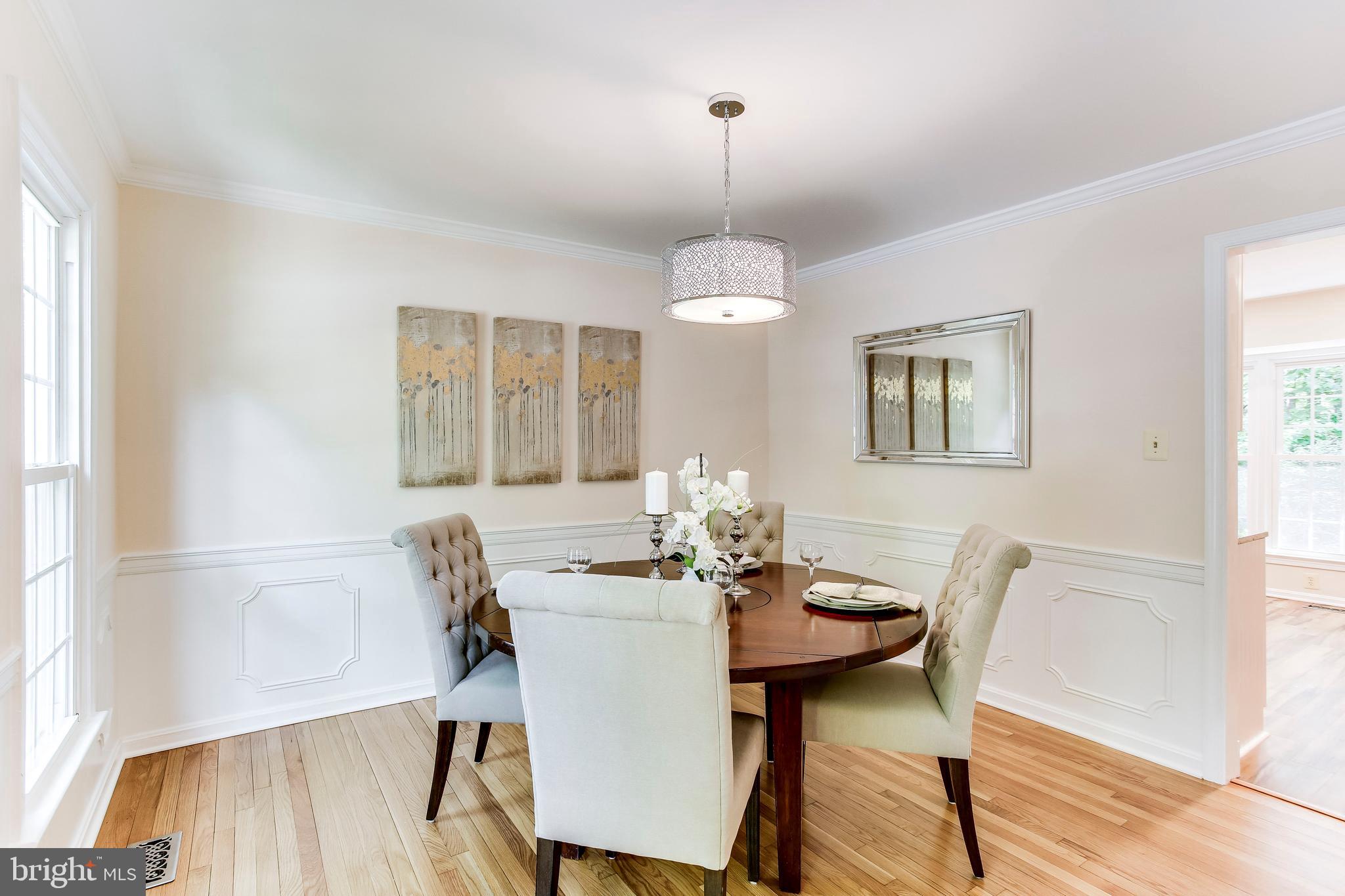 2093 Cobblestone Lane Reston, VA 20191 - Photo 17 of 43 Dining Room w/chair rail molding