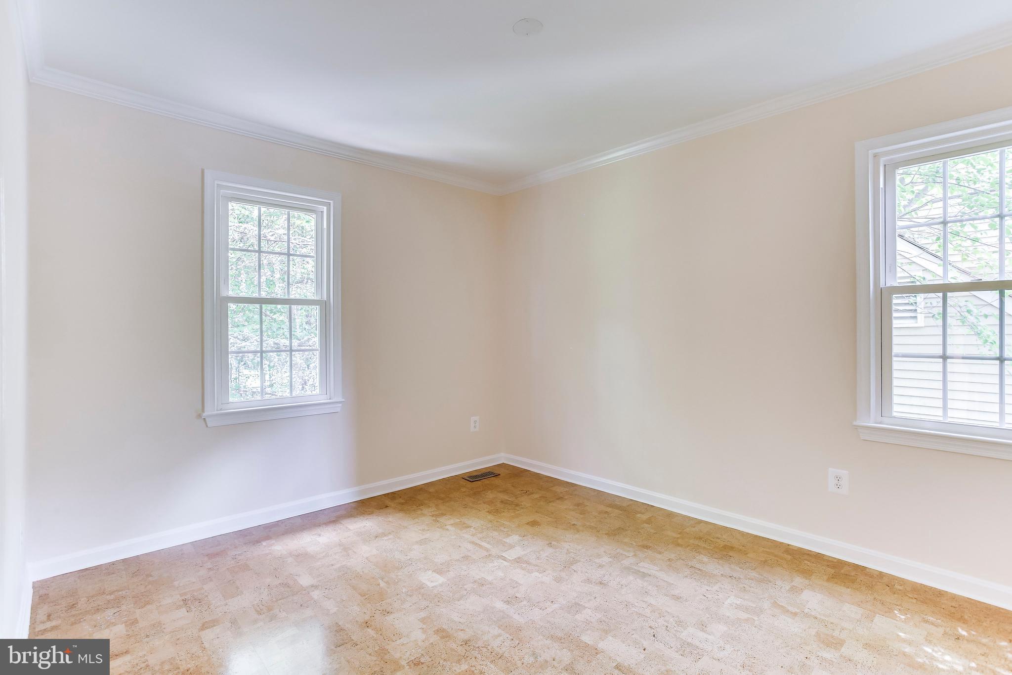 2093 Cobblestone Lane Reston, VA 20191 - Photo 27 of 43 Third Bedroom w/cork flooring and windows