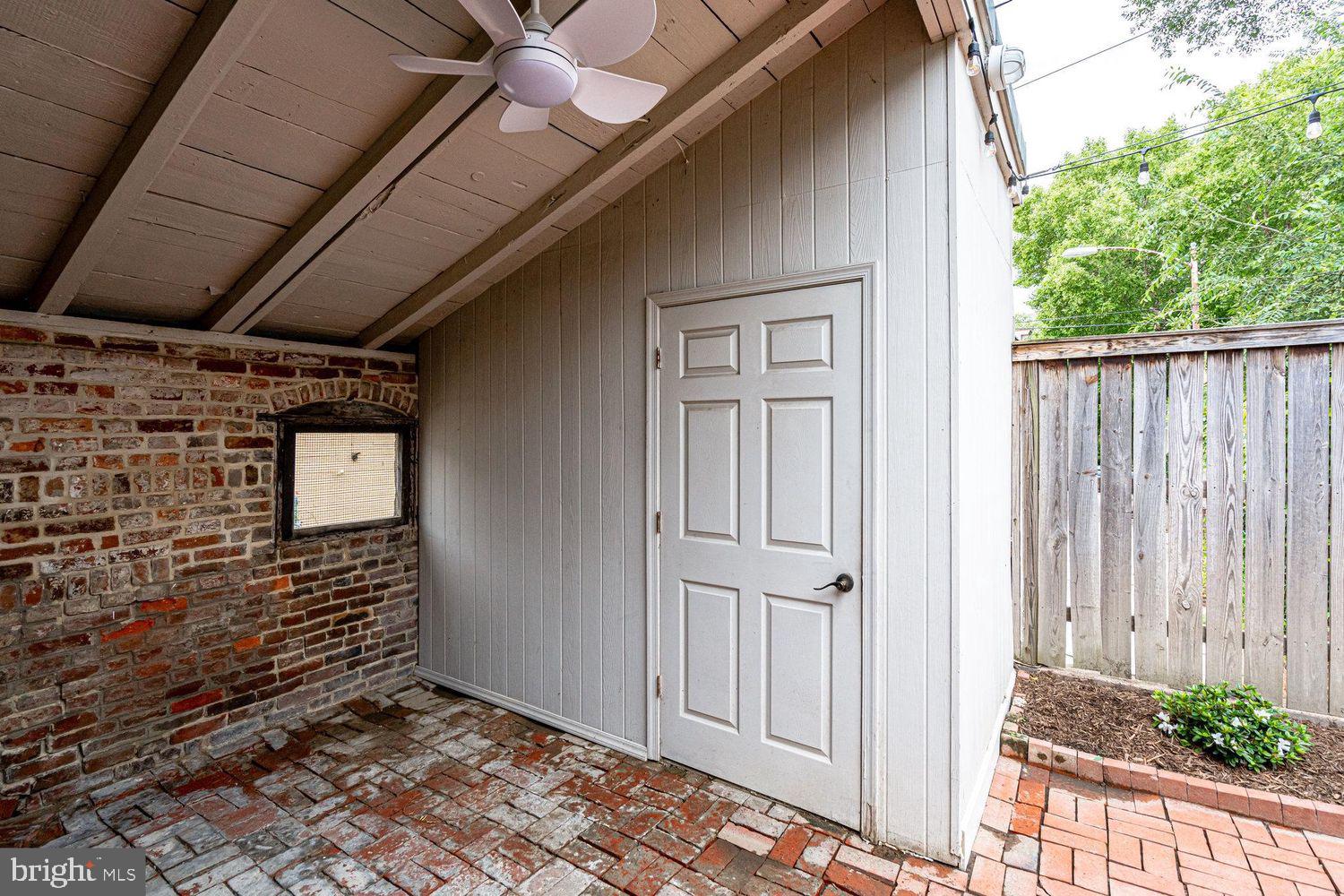 611 G Street Southeast Washington, DC 20003 - Photo 28 of 32 a view of a door and wooden roof