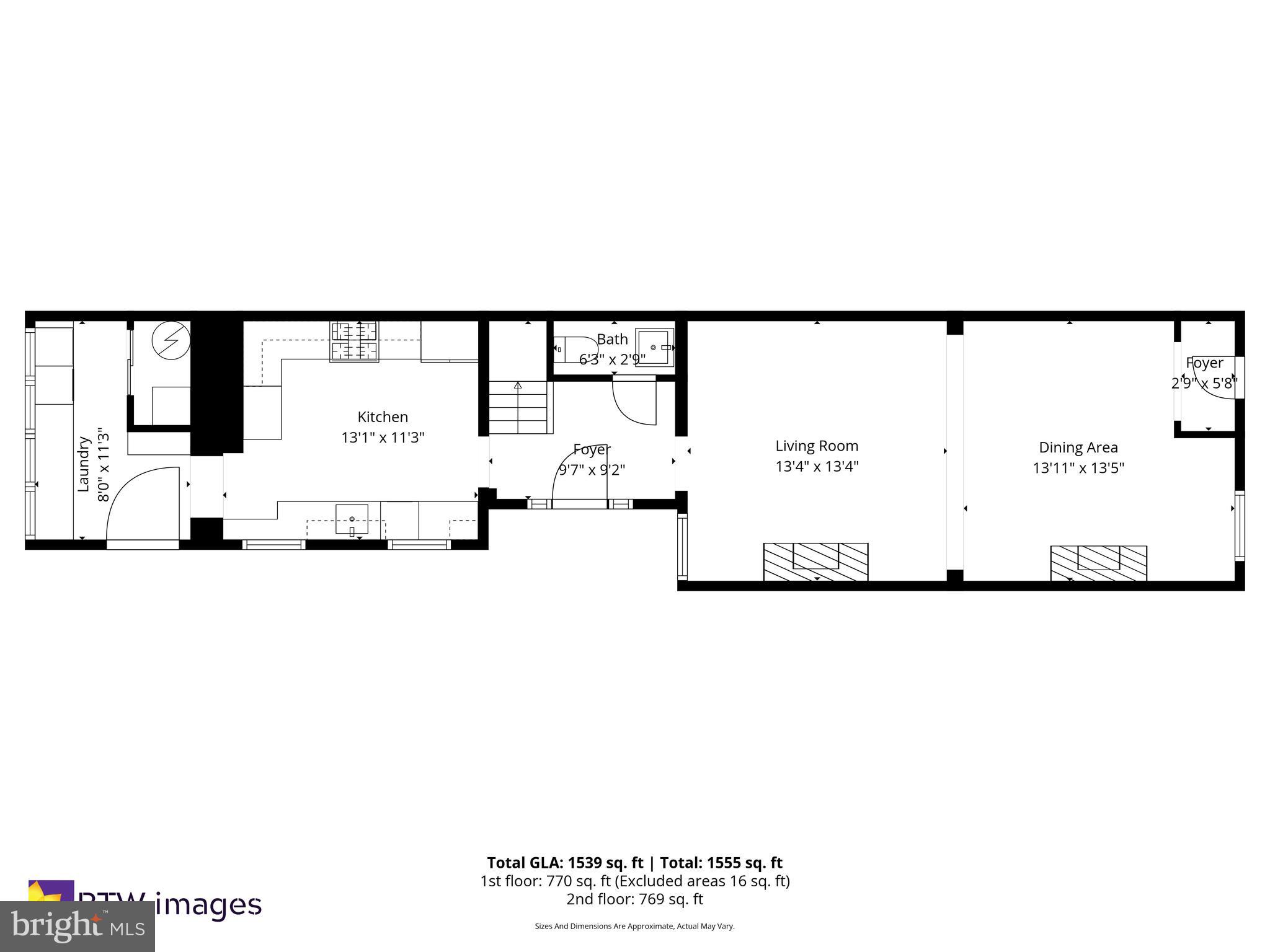 611 G Street Southeast Washington, DC 20003 - Photo 30 of 32 a picture of a floor plan