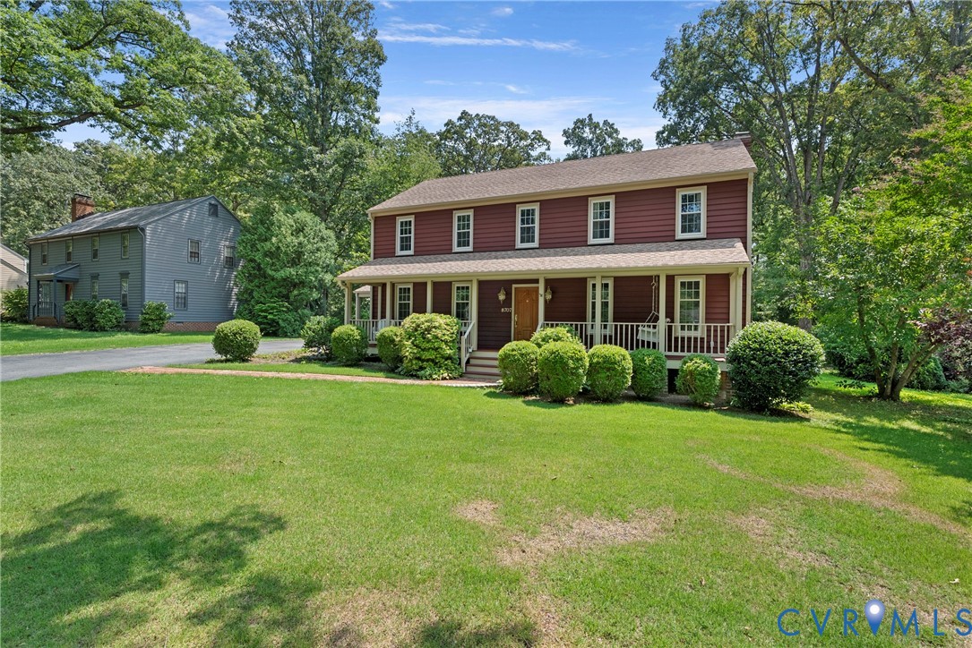 8707 Brown Summit Road North Chesterfield, VA 23235 - Photo 64 of 72 Two-story residence with red siding, white trim, a
