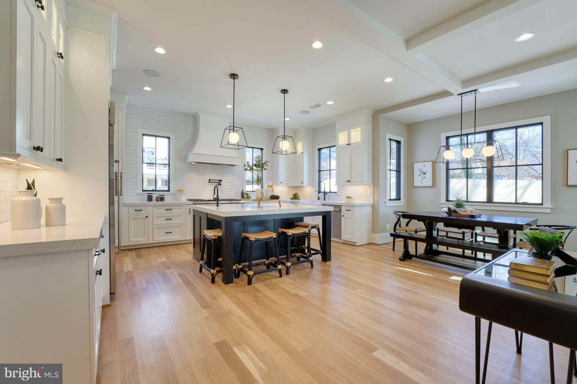1623 Dempsey Street McLean, VA 22101 - Photo 13 of 54 Gourmet kitchen with custom inset maple cabinetry