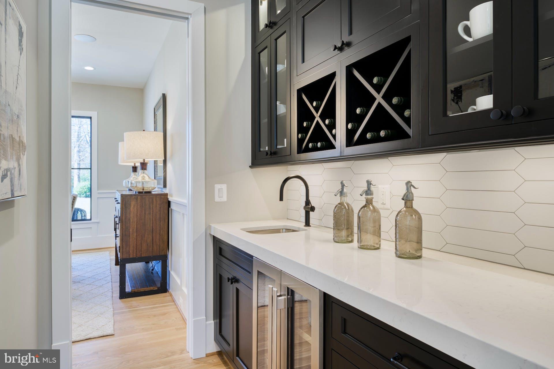 1623 Dempsey Street McLean, VA 22101 - Photo 19 of 54 Butler's pantry w/ sink and beverage refrigerator.