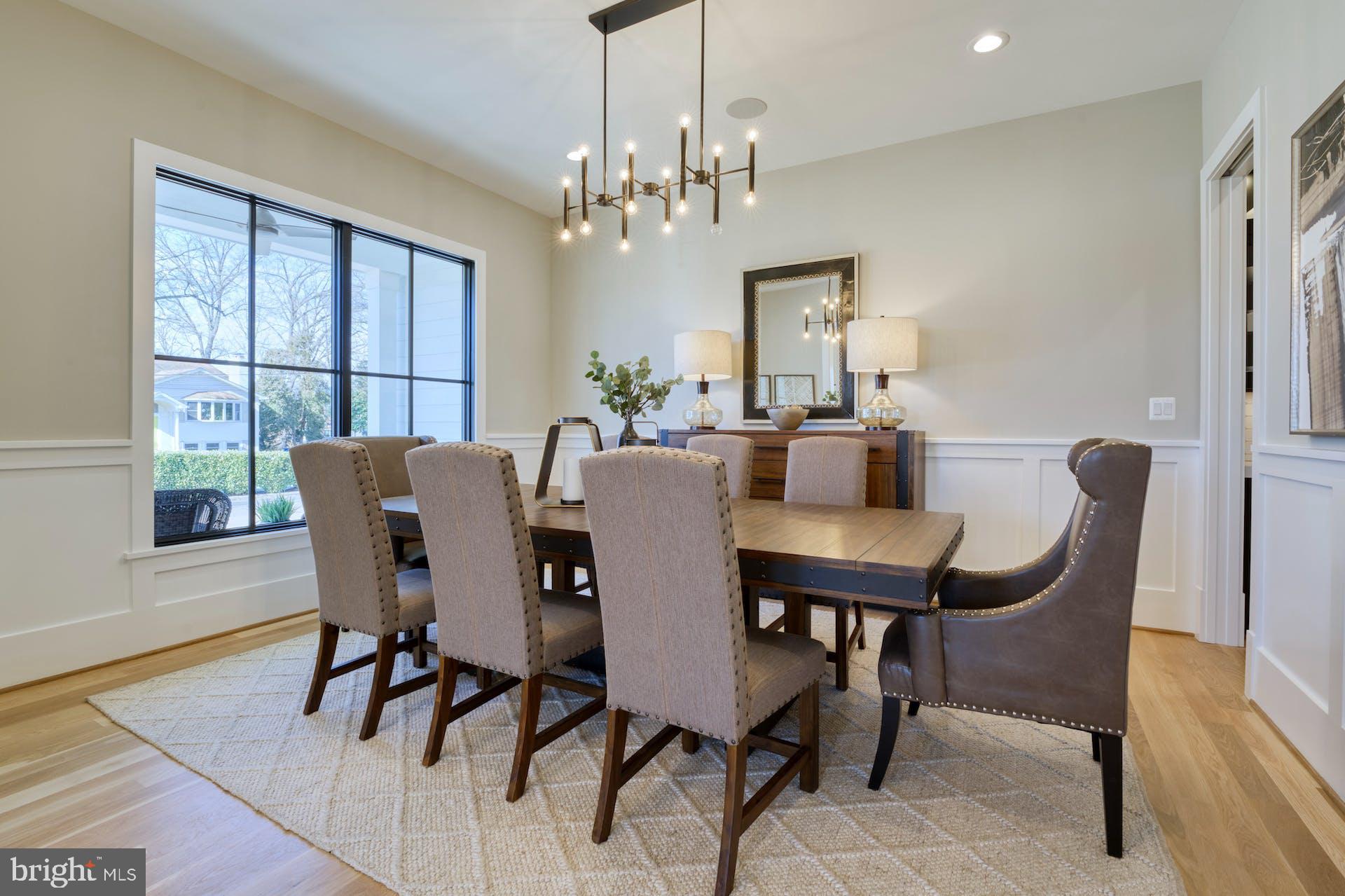 1623 Dempsey Street McLean, VA 22101 - Photo 20 of 54 Formal dining room w/ wainscotting and speakers