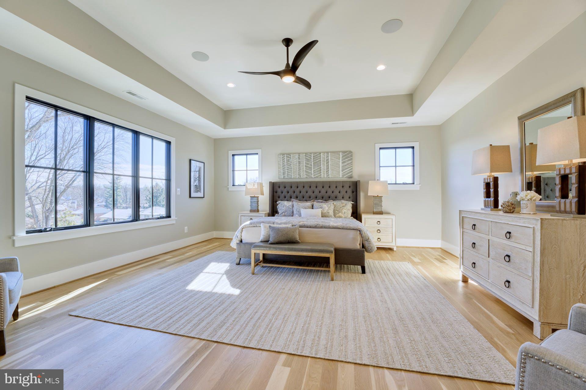 1623 Dempsey Street McLean, VA 22101 - Photo 29 of 54 Primary bedroom with tray ceiling, fan, speakers