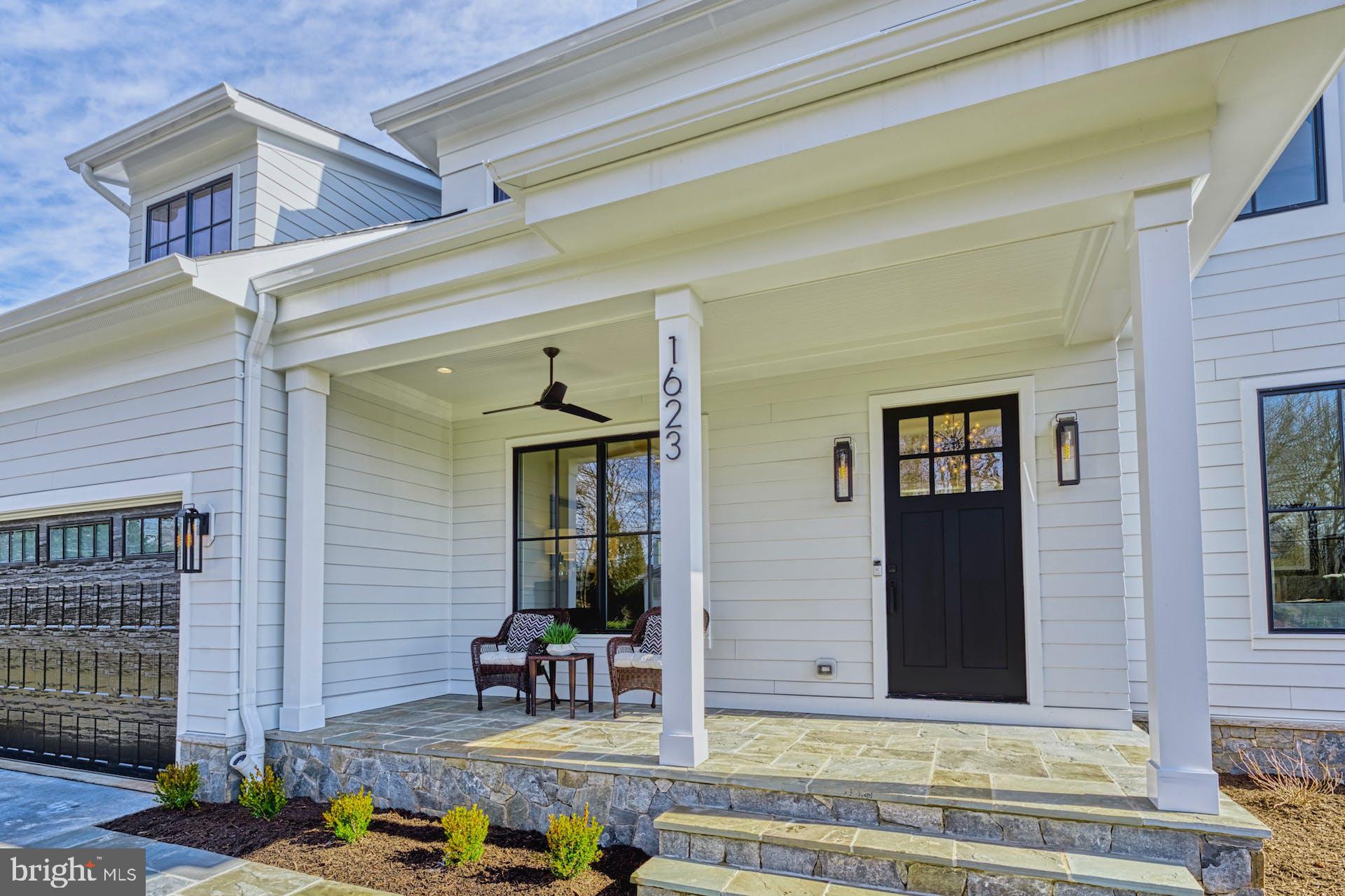 1623 Dempsey Street McLean, VA 22101 - Photo 4 of 54 Flagstone lead walk and front porch. Ring Doorbell