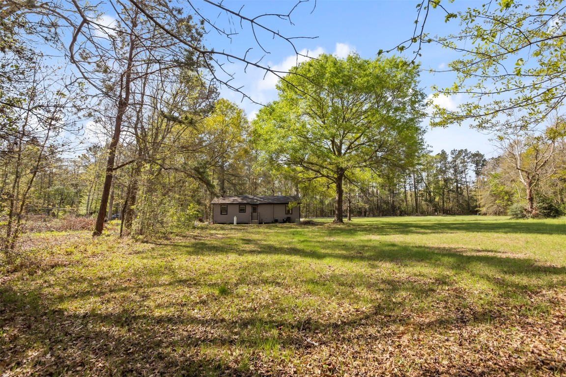 801 Campbell Acres Road Cleveland, TX 77328 - Photo 24 of 36 a view of a yard with an trees