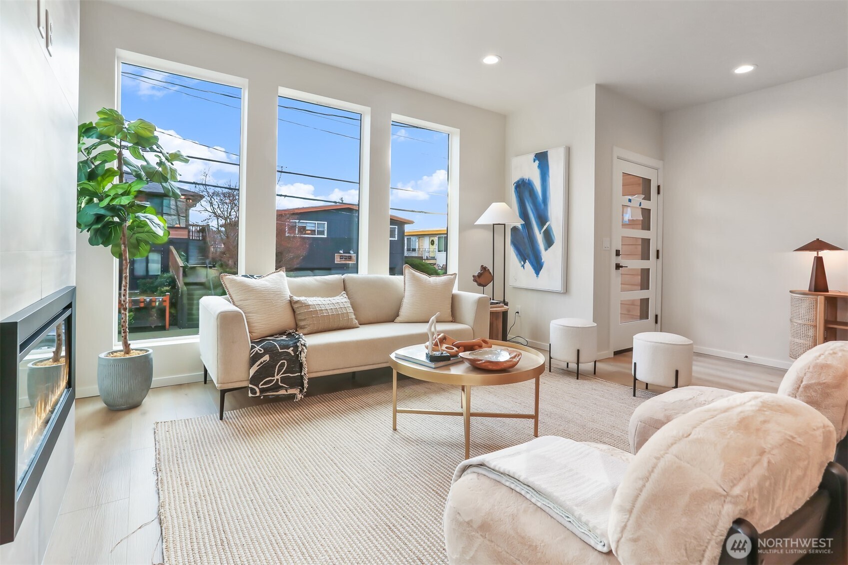 836 Northwest 50th Street Seattle, WA 98107 - Photo 6 of 35 a living room with furniture and a large window