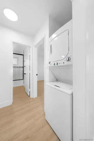 a view of utility room with washer and dryer