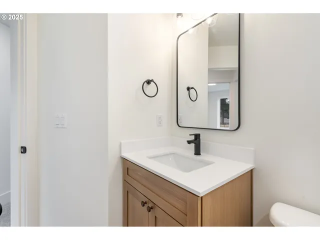 a view of a backyard with a garden