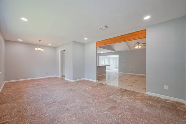a view of an empty room
