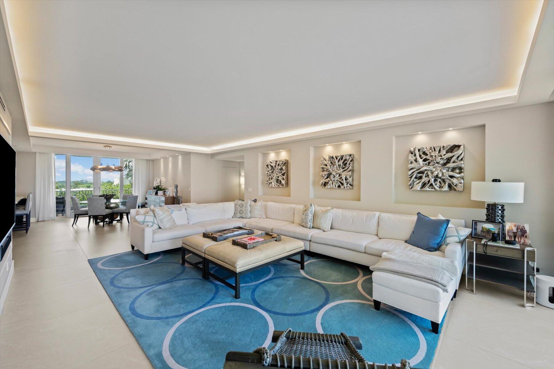 2500 South Ocean Boulevard, Unit 3A3 Palm Beach, FL 33480 - Photo 14 of 39 a living room with furniture and wooden floor