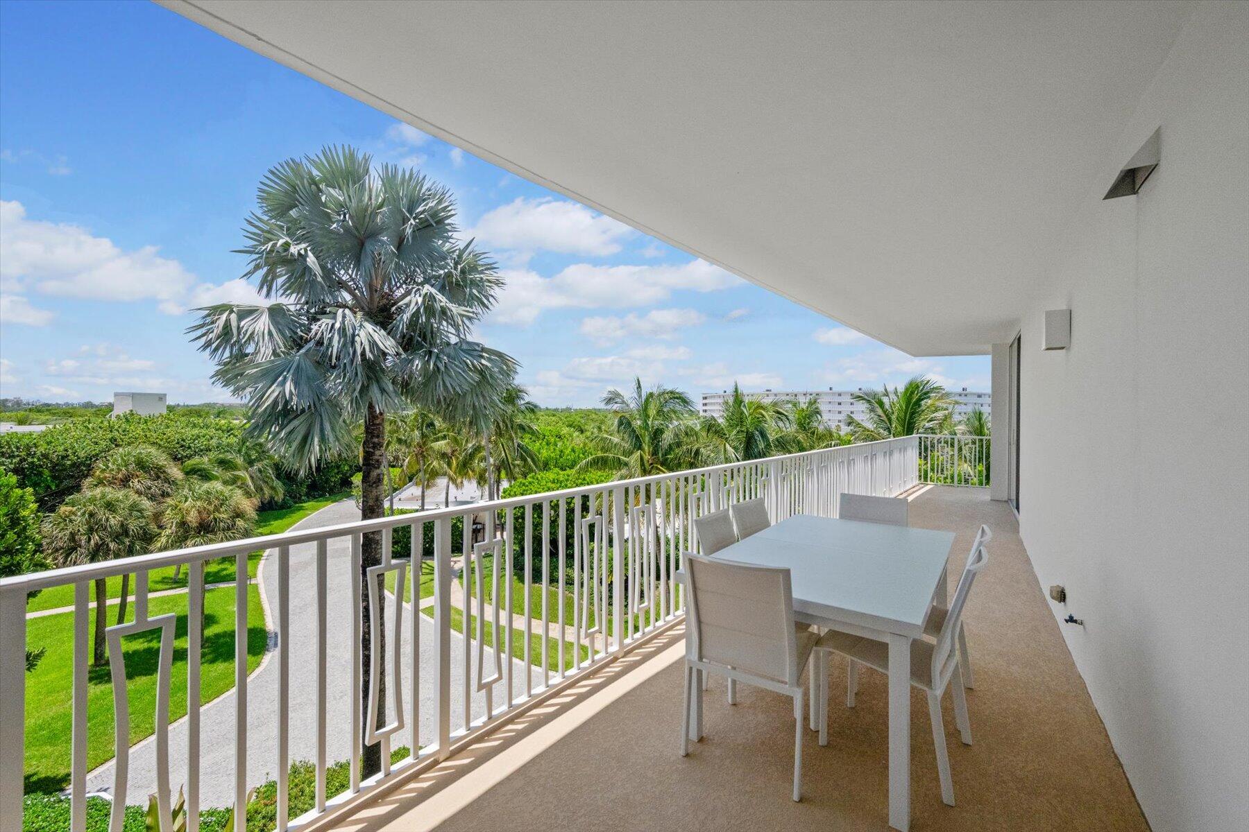 2500 South Ocean Boulevard, Unit 3A3 Palm Beach, FL 33480 - Photo 28 of 39 a view of a chair and table in the balcony