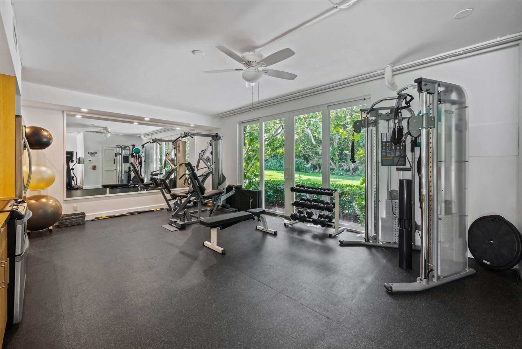 2500 South Ocean Boulevard, Unit 3A3 Palm Beach, FL 33480 - Photo 31 of 39 a view of a room with gym equipment