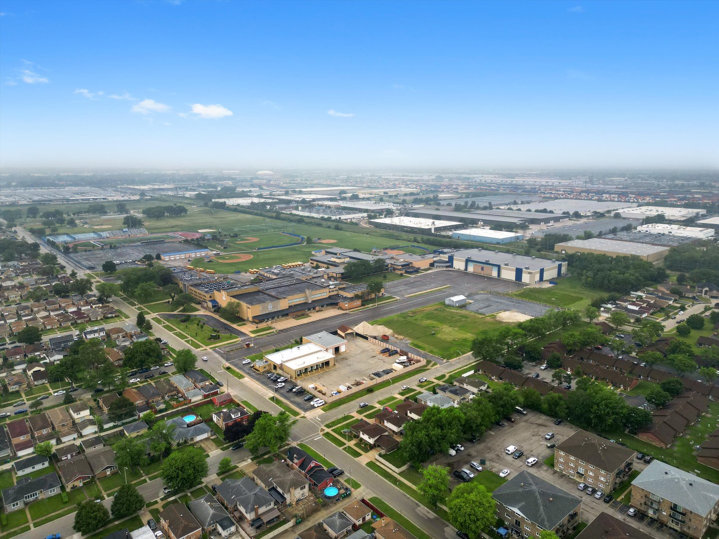 7542 Mason Avenue Burbank, IL 60459 - Photo 45 of 49 an aerial view of residential houses with outdoor space