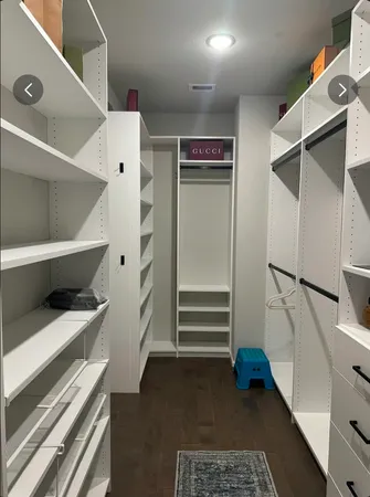 a view of walk in closet