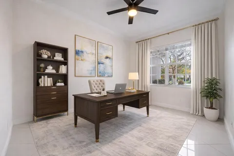 a view of an empty room