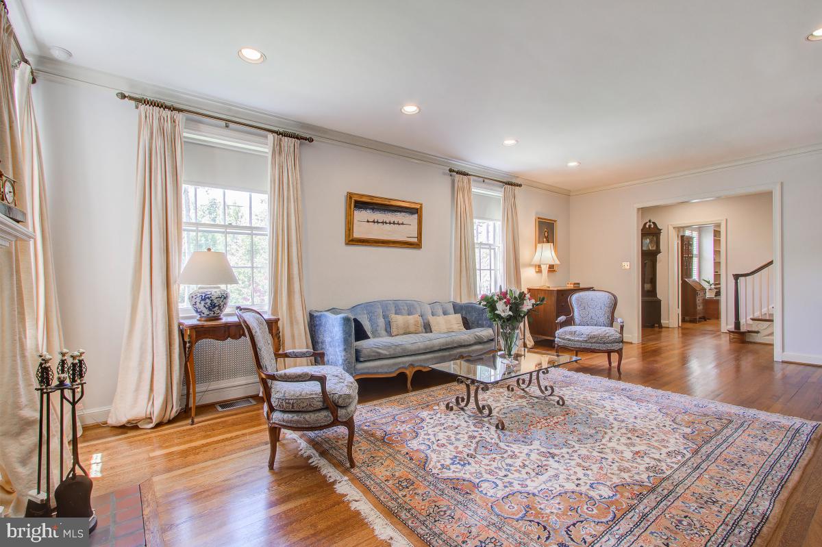 6101 Broad Branch Road Northwest Washington, DC 20015 - Photo 7 of 40 Living Room off center hall entrance