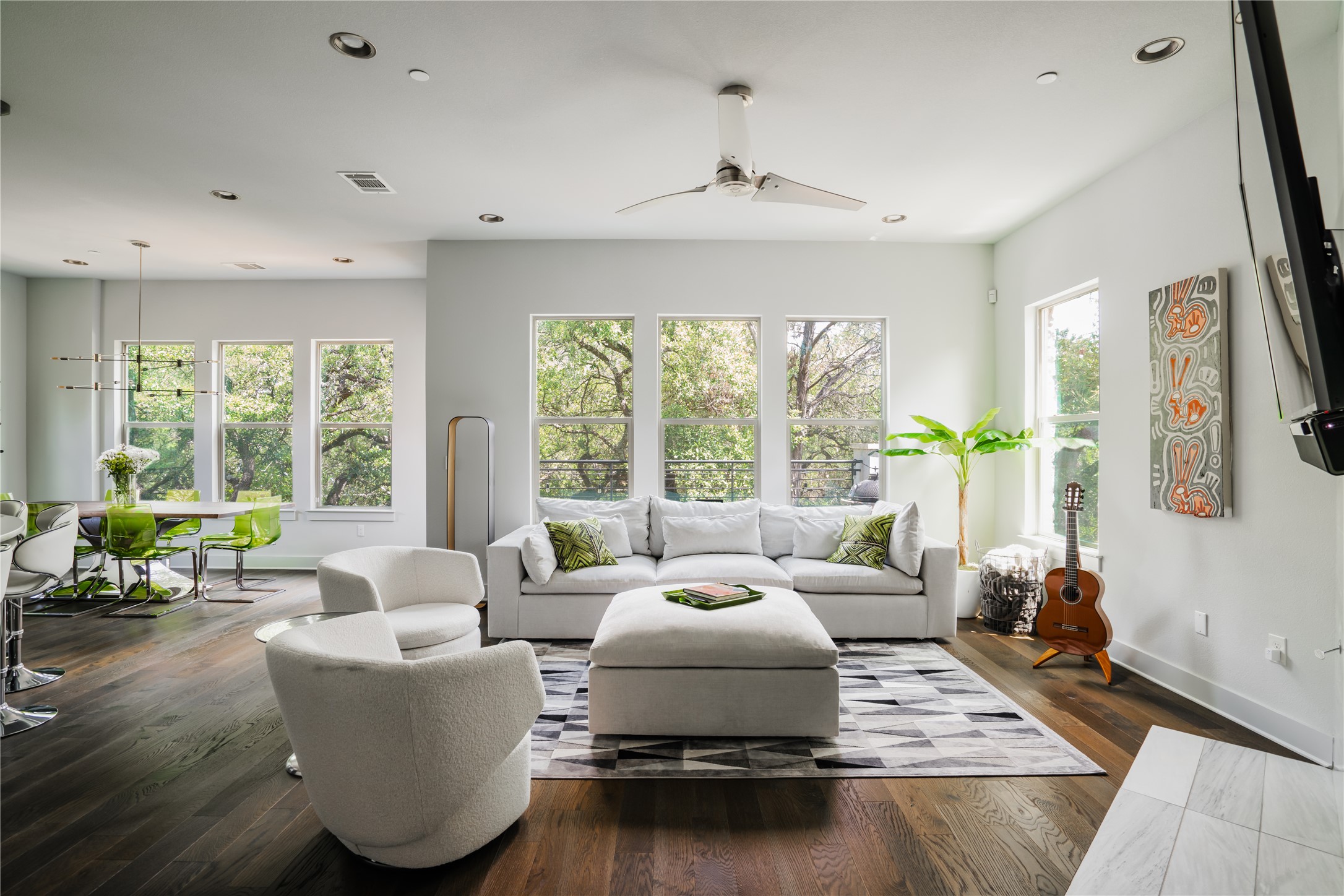 8110 Ranch Road 2222, Unit 36 Austin, TX 78730 - Photo 2 of 31 a living room with furniture and a large window