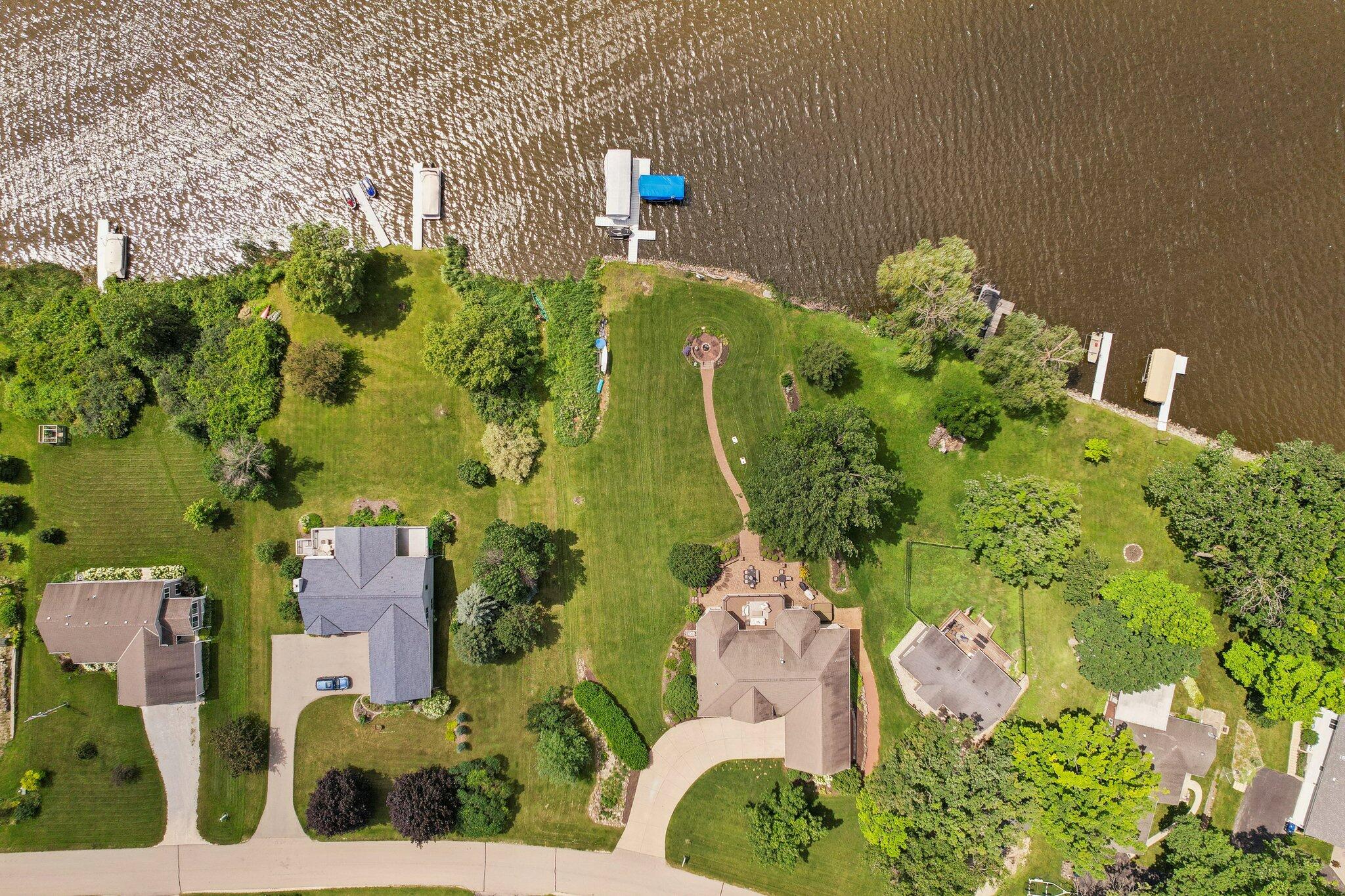 N4985 Arrowhead Trail Hubbard, WI 53039 - Photo 62 of 67 Aerial View in Summer