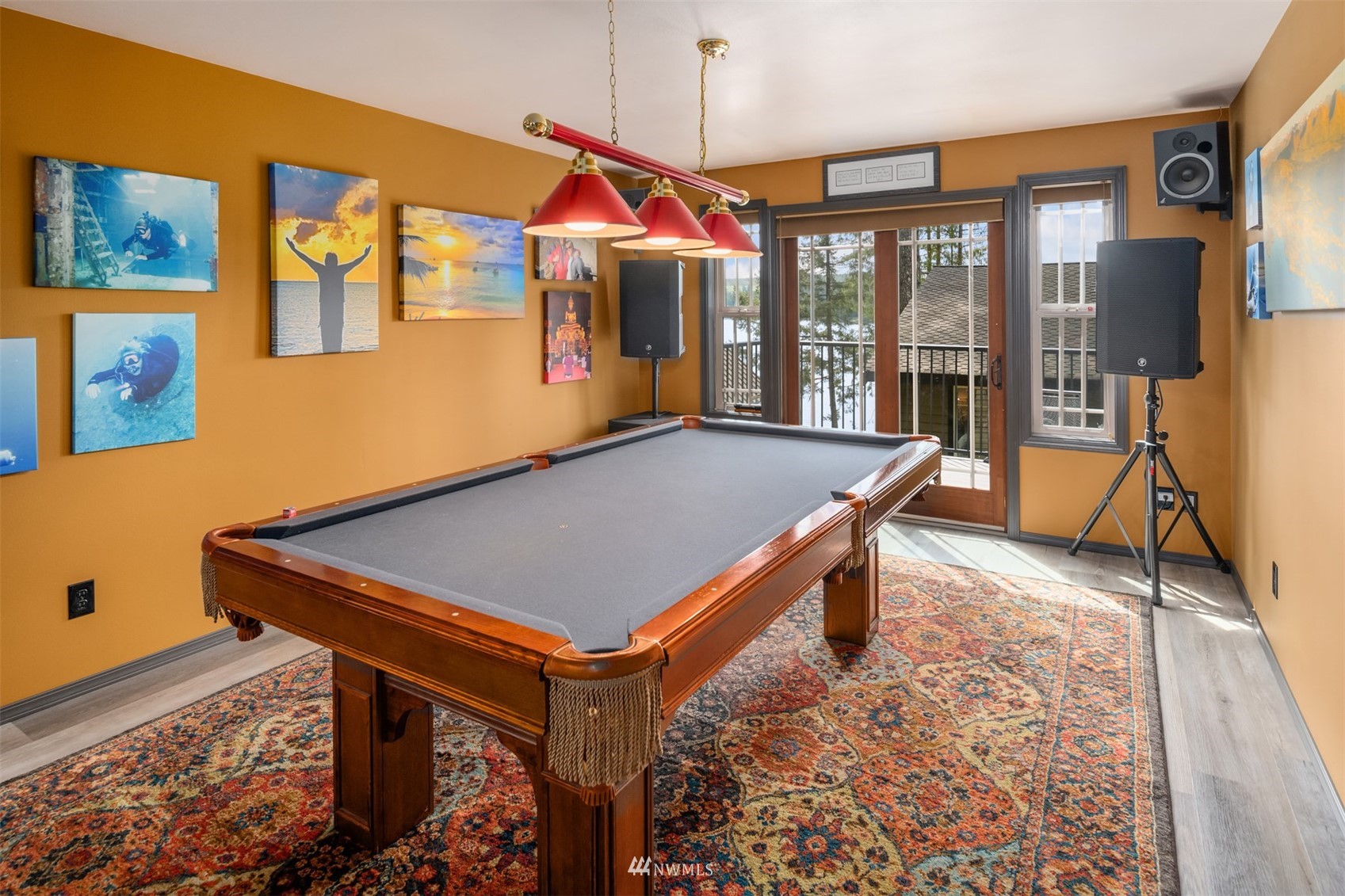 308 South Tulloch Road Snohomish, WA 98290 - Photo 33 of 40 a room with pool table and windows
