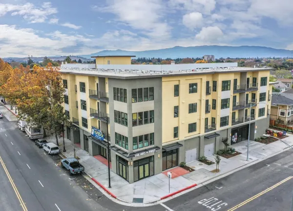 a view of a building with a lot of windows