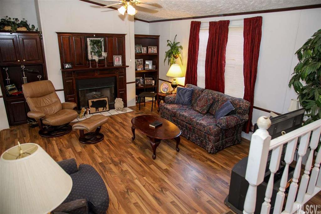 8843 Mull Road Vale, NC 28168 - Photo 24 of 25 a living room with furniture a fireplace and a potted plant