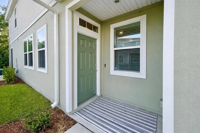 a view of front door of house