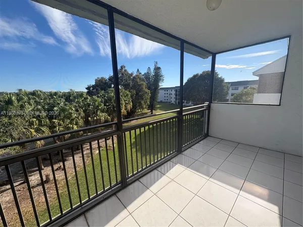 a view of a balcony