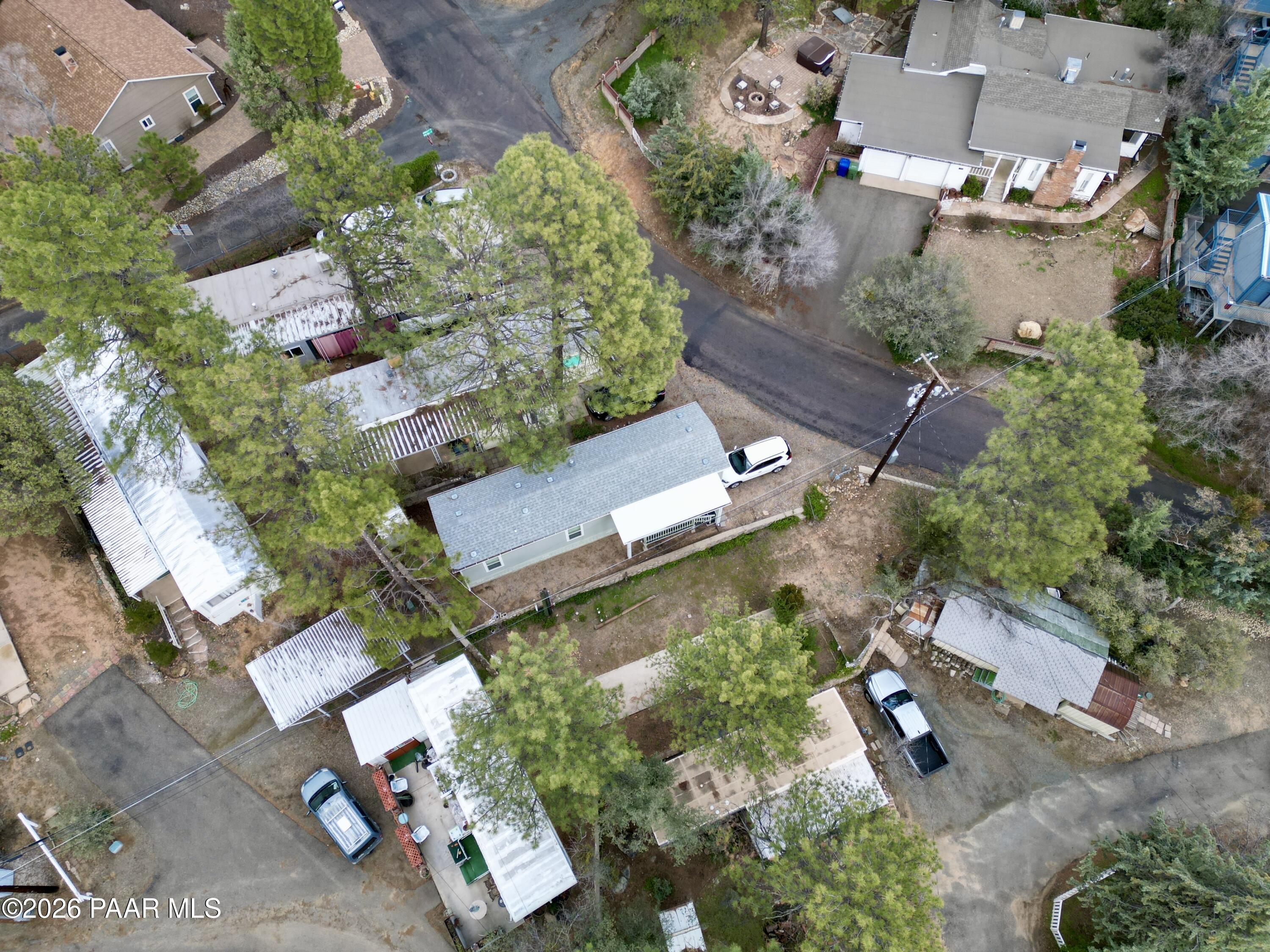 700 White Spar Road Prescott, AZ 86303 - Photo 37 of 87 an aerial view of a house with a yard