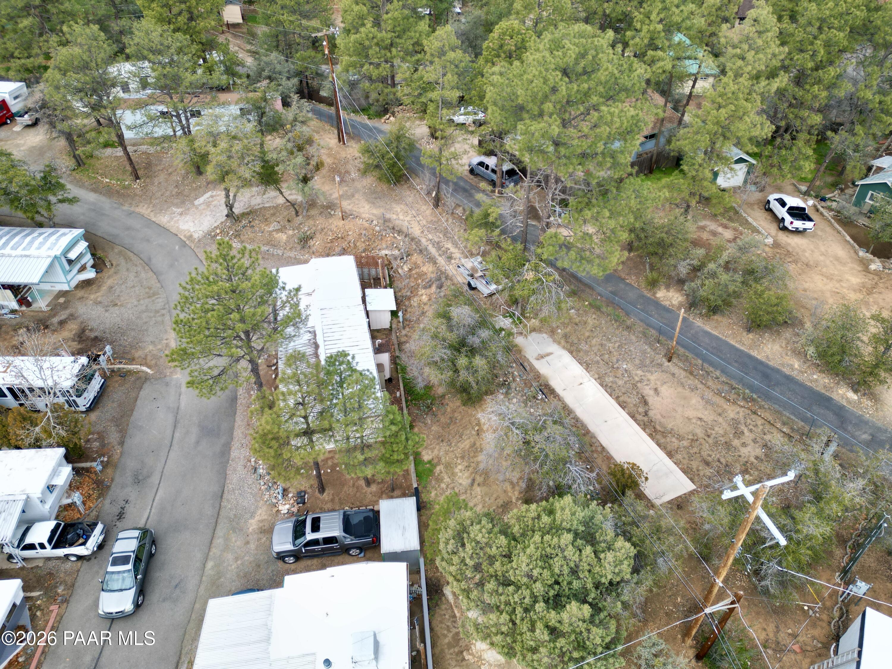 700 White Spar Road Prescott, AZ 86303 - Photo 82 of 87 an aerial view of a house with a yard