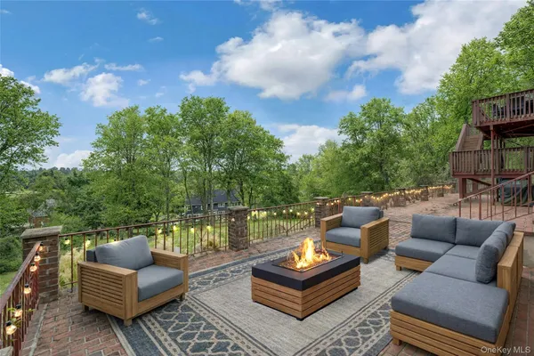 swimming pool with outdoor seating