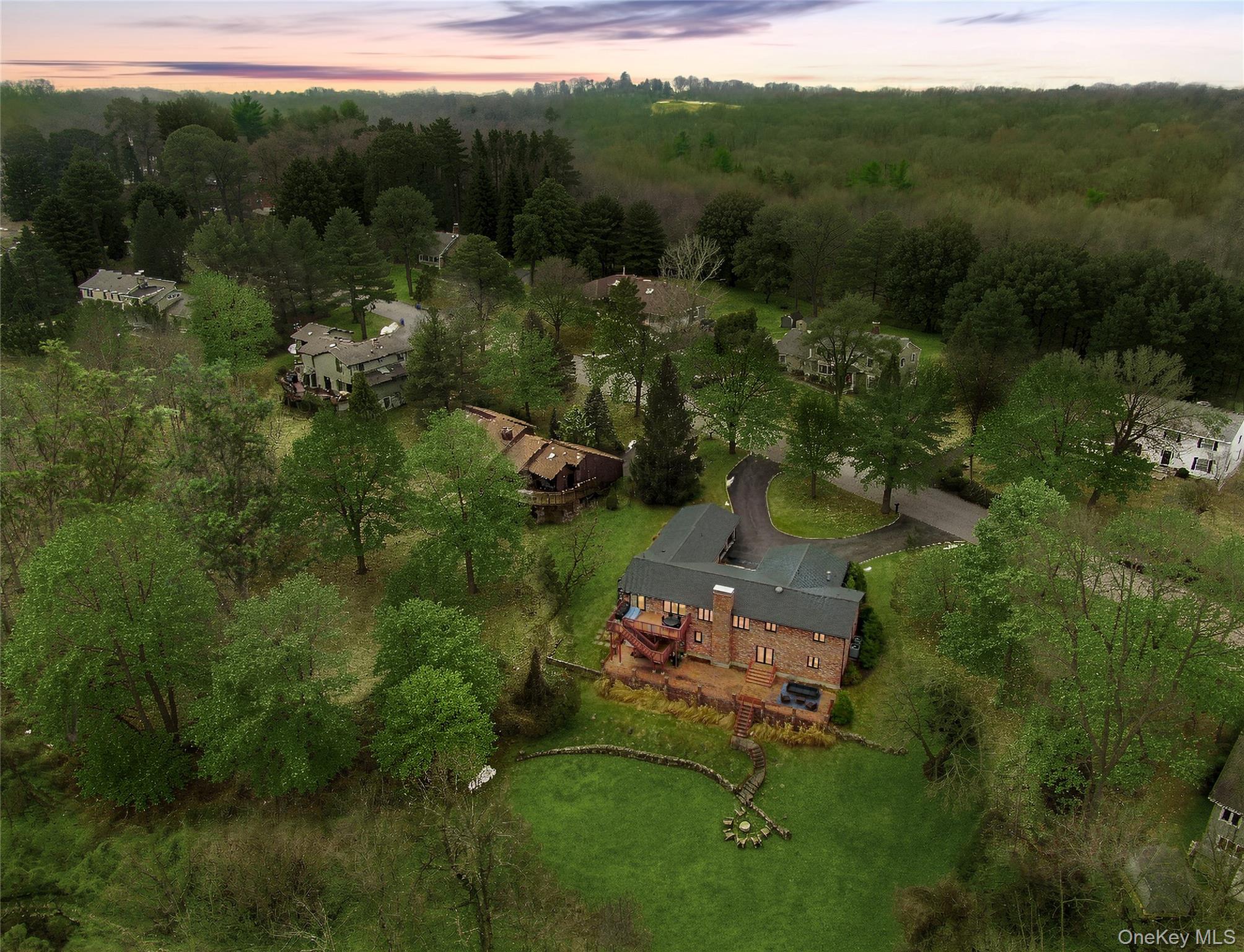 33 Hirst Road Briarcliff Manor, NY 10510 - Photo 24 of 25 an aerial view of a house with a garden