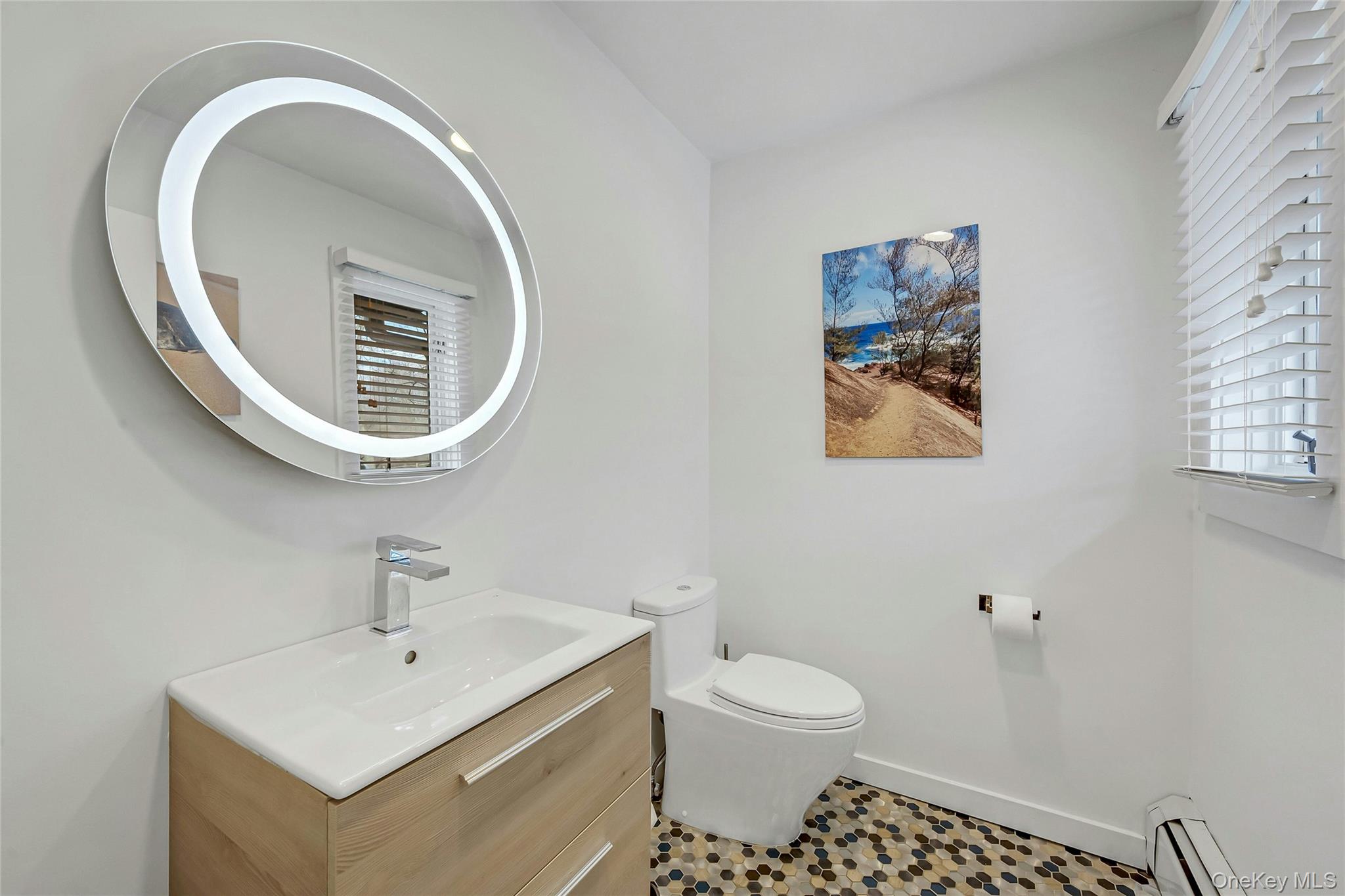 33 Hirst Road Briarcliff Manor, NY 10510 - Photo 9 of 25 a bathroom with a toilet a sink and mirror