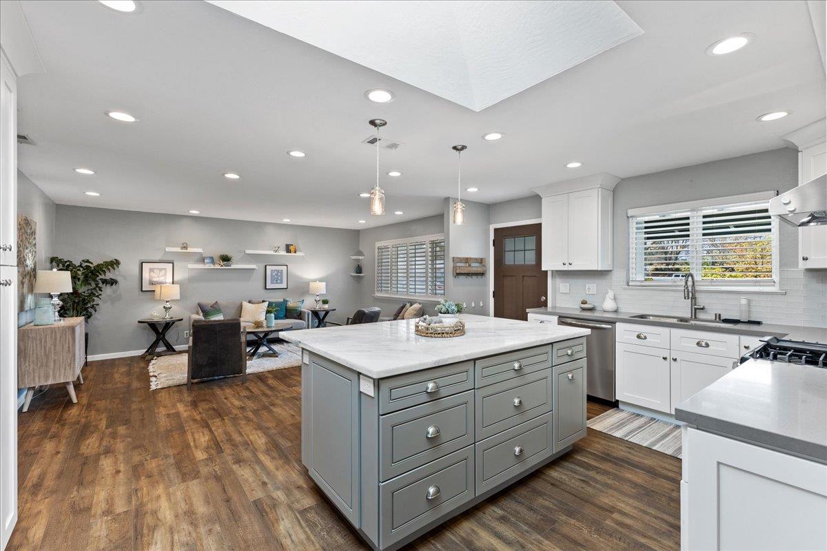 1858 Lambeth Lane Concord, CA 94518 - Photo 13 of 57 a kitchen with a stove a counter top space and cabinets