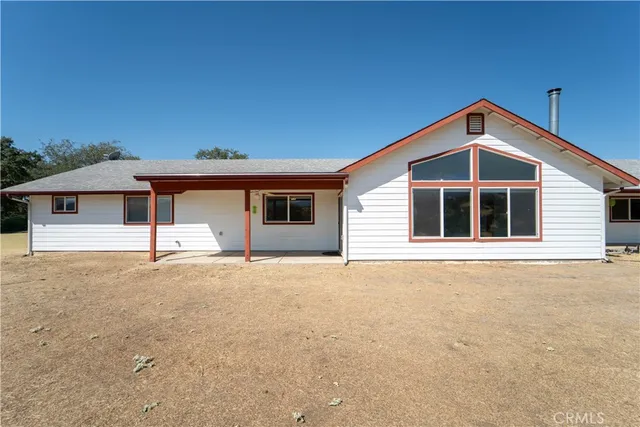 a backyard of a house